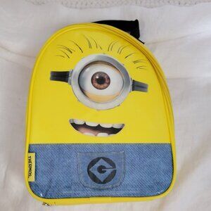 Despicable Me Minions Thermos Lunch Bag insulated zip closure padded handle EUC
